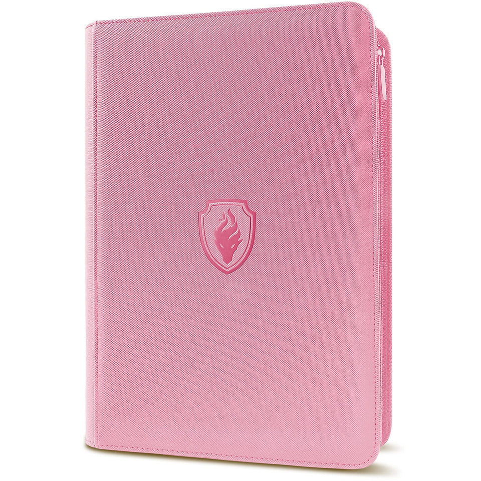 Fabmaker premium zip card binder with PU cover for protected card storage and transport.