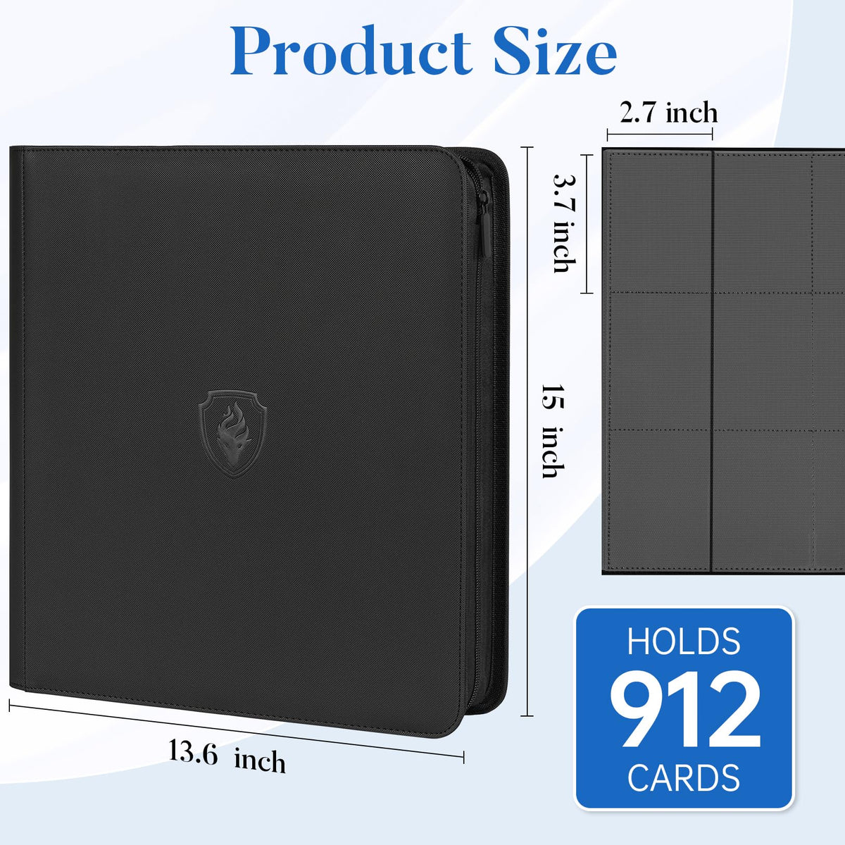 Fabmaker binder side-loading pockets ease card insertion and prevent spills