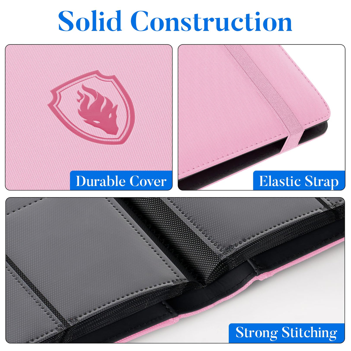 Ultra-rigid exterior protects cards from bends and spills during transport.