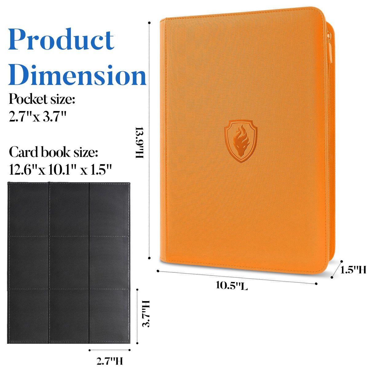 Fabmaker side-loading pockets ease card insertion and prevent spills.