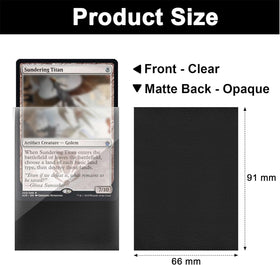 Fabmaker standard black card sleeves back-textured grip for easy shuffling.
