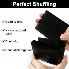 Fabmaker sleeves with thick edges guard card corners during play.