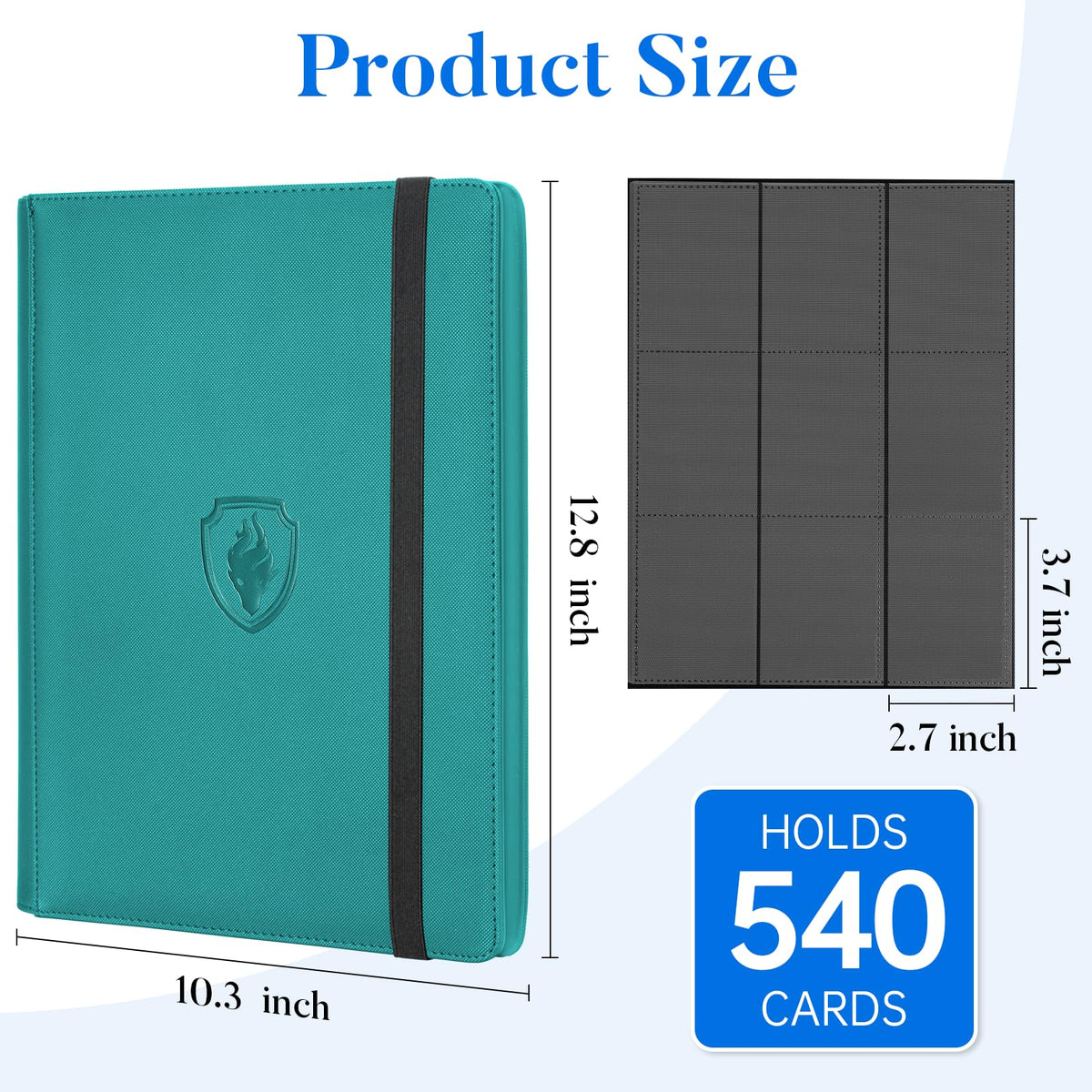Fabmaker water-resistant binder supports on-the-go card collections.