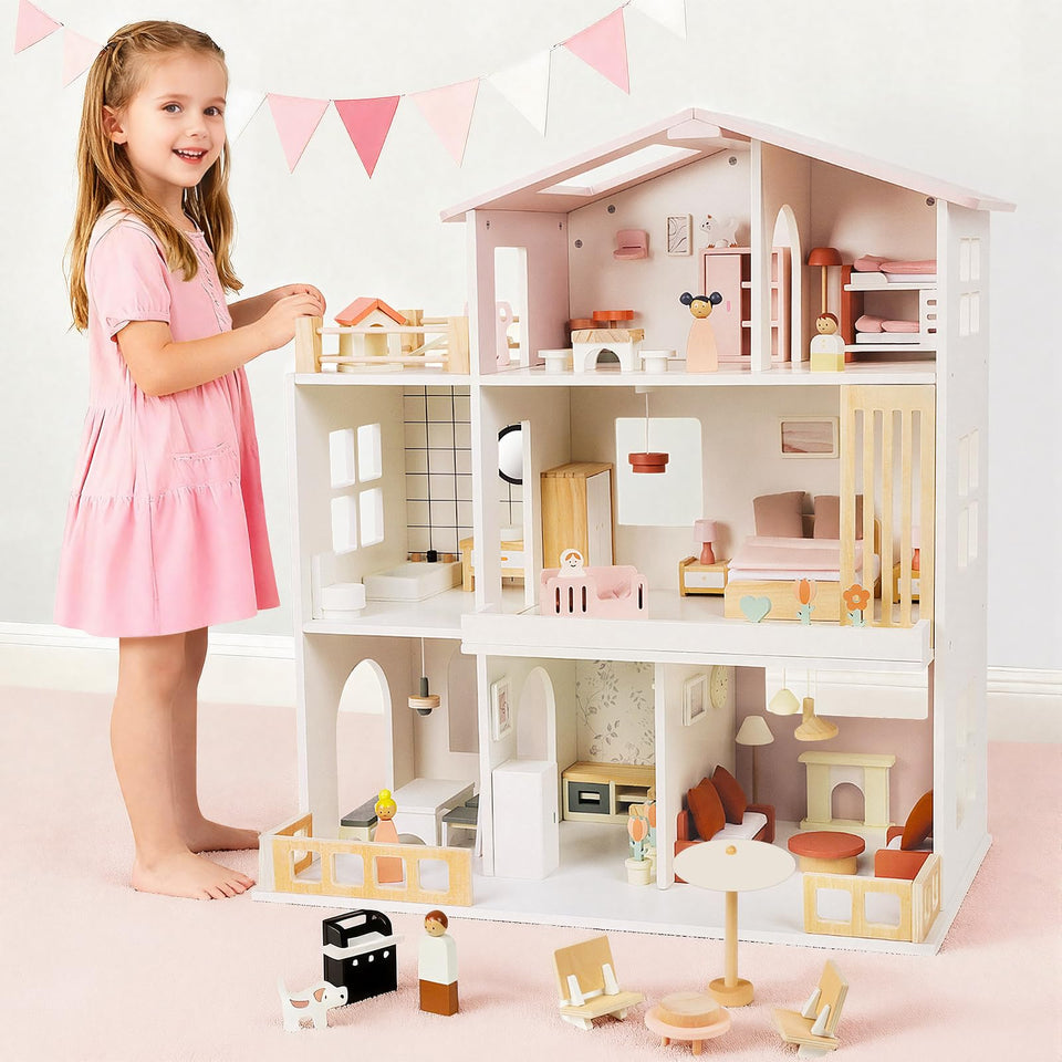 Fabuday dollhouse living room setup sparks cozy family storytelling.
