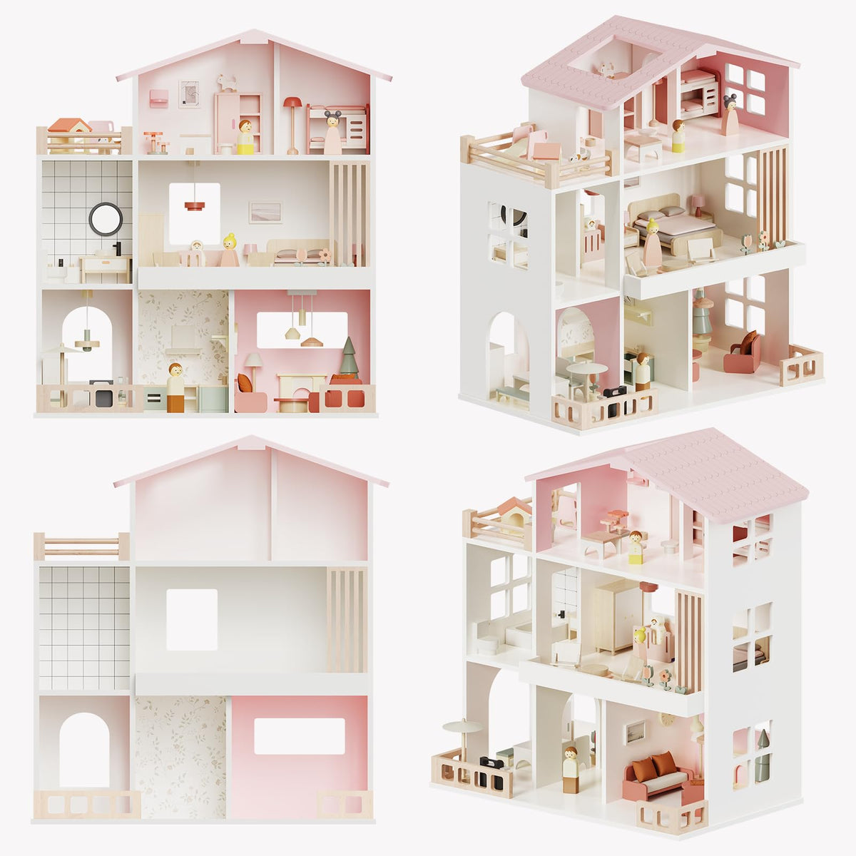 Fabuday dollhouse master-bedroom scene invites imaginative role play.