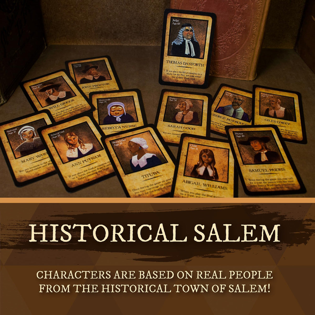 Facade Games Salem 1692 rulebook biographies boost role immersion.