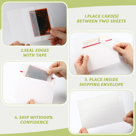 Faccito self-adhesive seals for easy, hassle-free sealing.