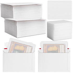 Faccito trading-card shipping set with private, secure envelopes and protectors.