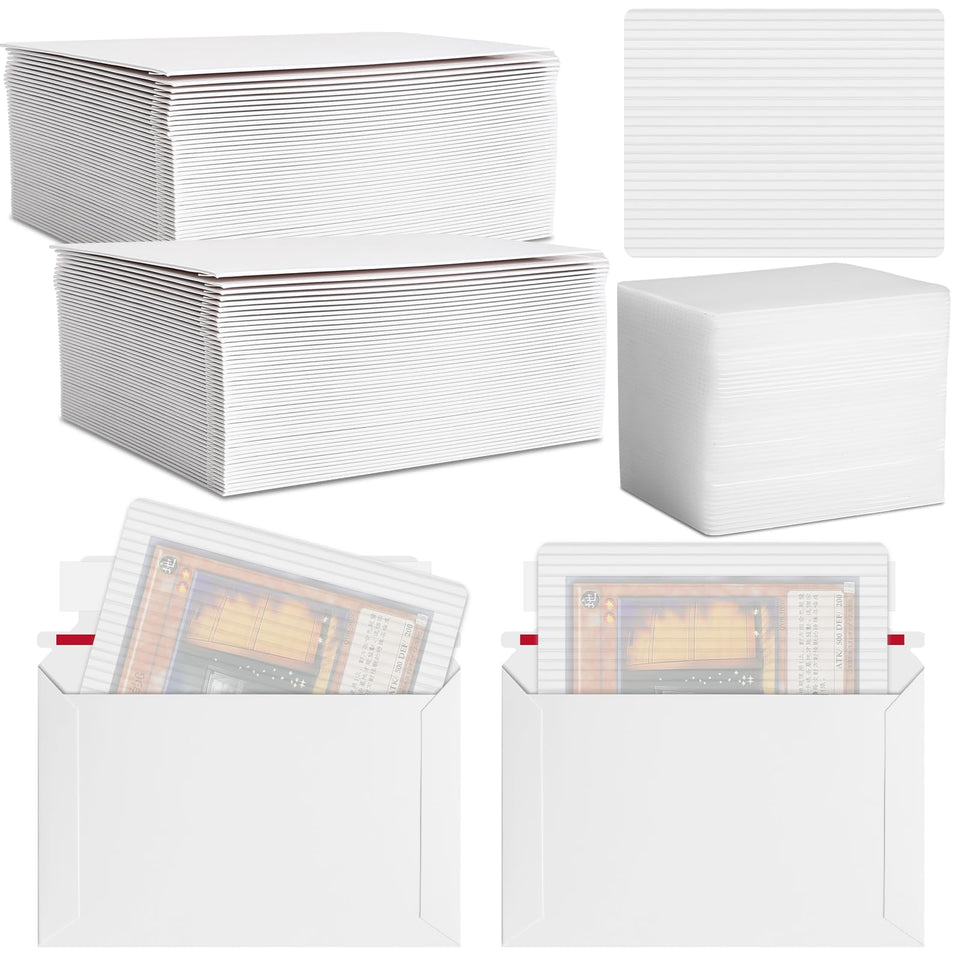 Faccito trading-card shipping set with private, secure envelopes and protectors.