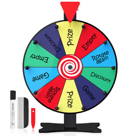 Facilife 12 inch prize wheel front view for event demos
