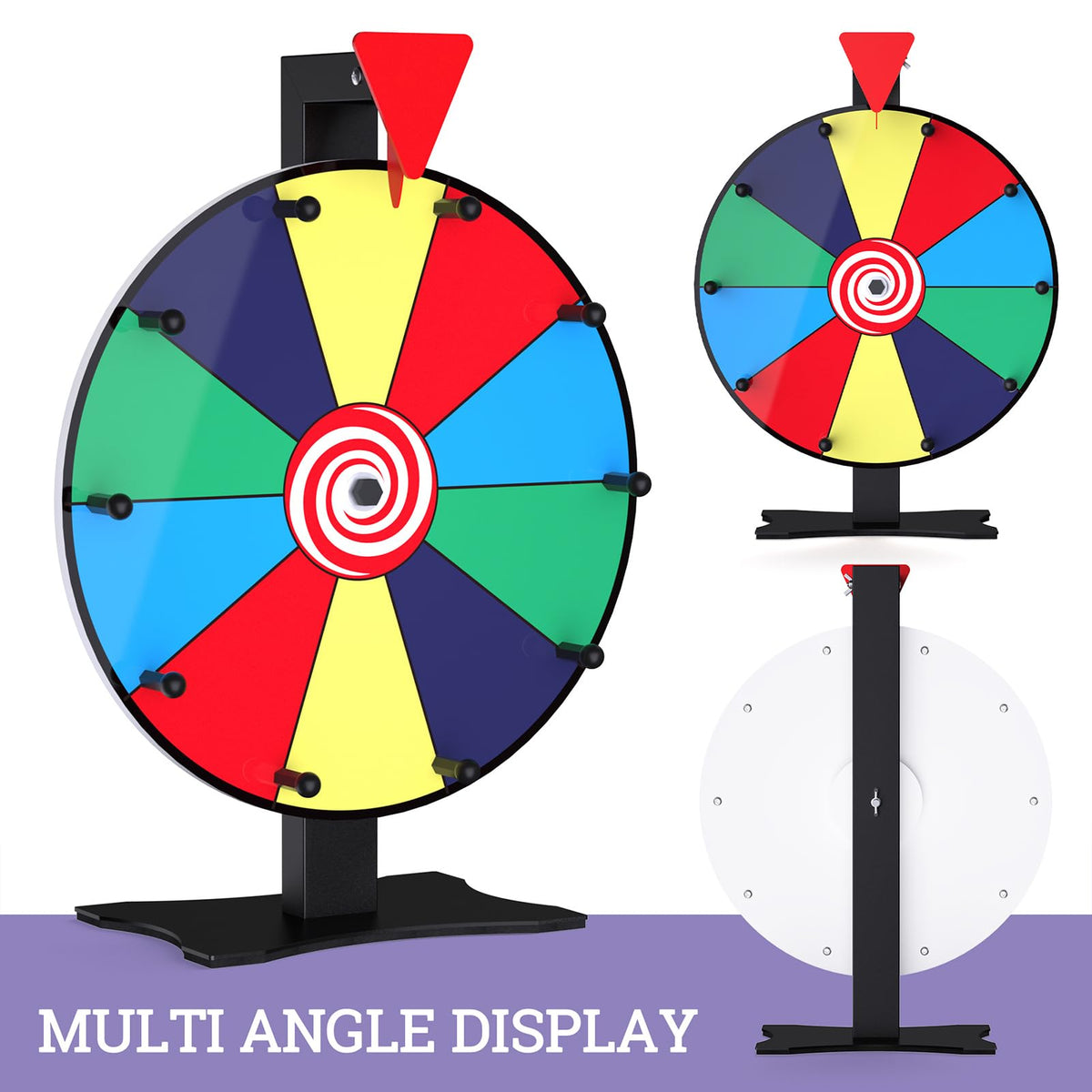 Facilife prize wheel at a trade show booth to attract attendees