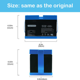 FACJOYMOOU 12V battery for Ducati motorcycles kid-friendly power