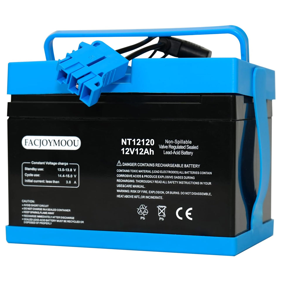 FACJOYMOOU 12V battery for Peg Perego John Deere Gator powering longer playtime