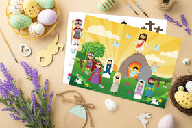 FaCraft Easter stickers as gift ideas for classroom or church activities.