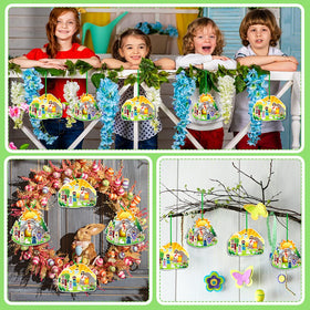 FaCraft religious Easter cards with ribbons for easy party favors.