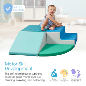 SoftScape foam platform shown as a safe resting and play area.
