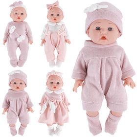 FADALEA 12inch doll clothes pack outfit for easy dressing and versatile play.