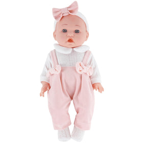 FADALEA adhesive fastener demonstrates quick dressing for 10-12 inch dolls.