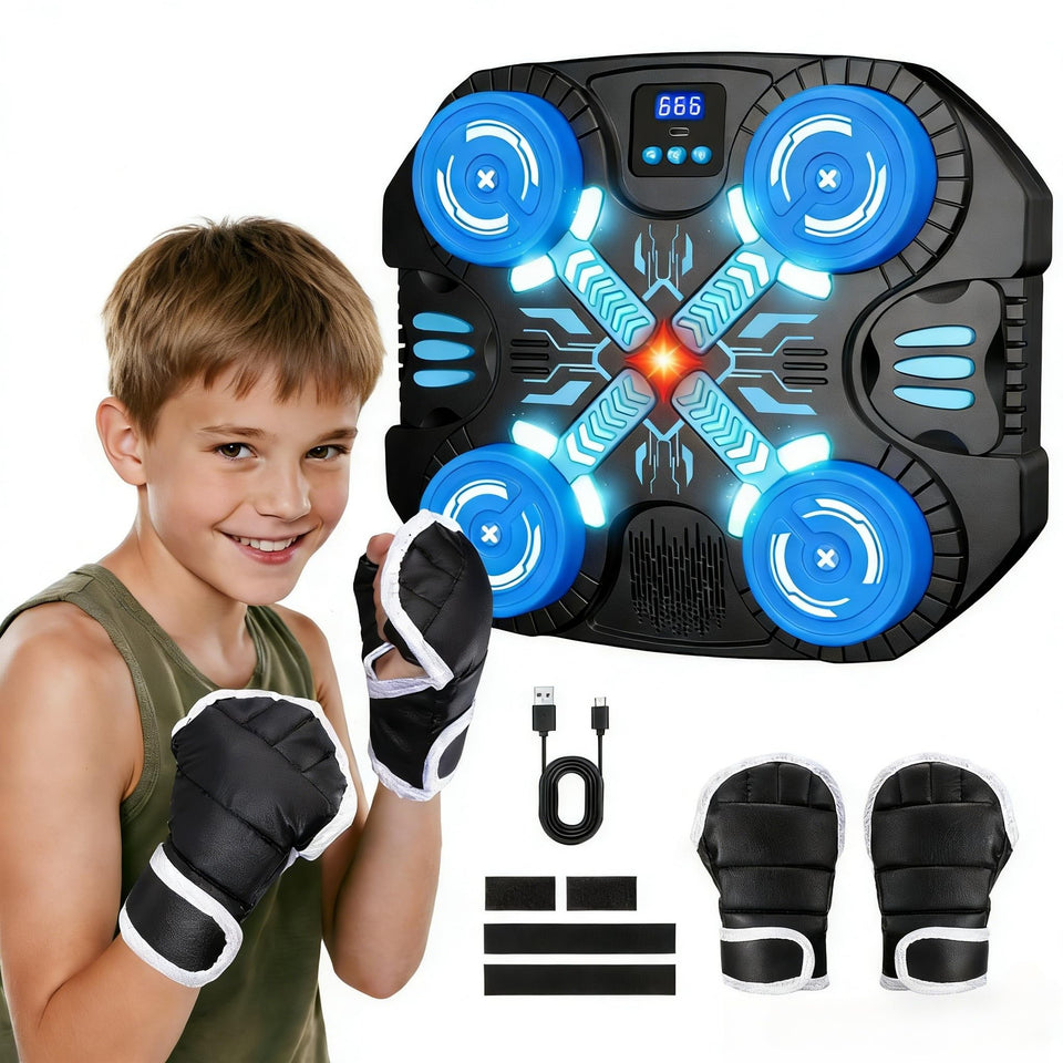 Faentwc boxing machine mounted on wall for space-saving kid workouts