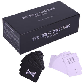 FAFO GAMES Gen-X Challenge card closeup — vibrant questions spark conversations.