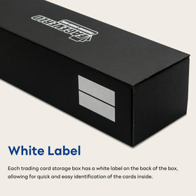 Fageverld box front view highlights sleek black design for display.
