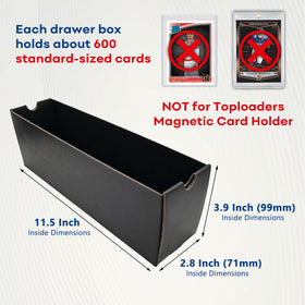 Fageverld laminated waterproof card box protects cards from moisture.