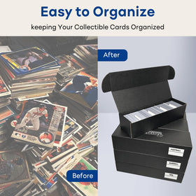 Fageverld storage on desk ready for quick card access.