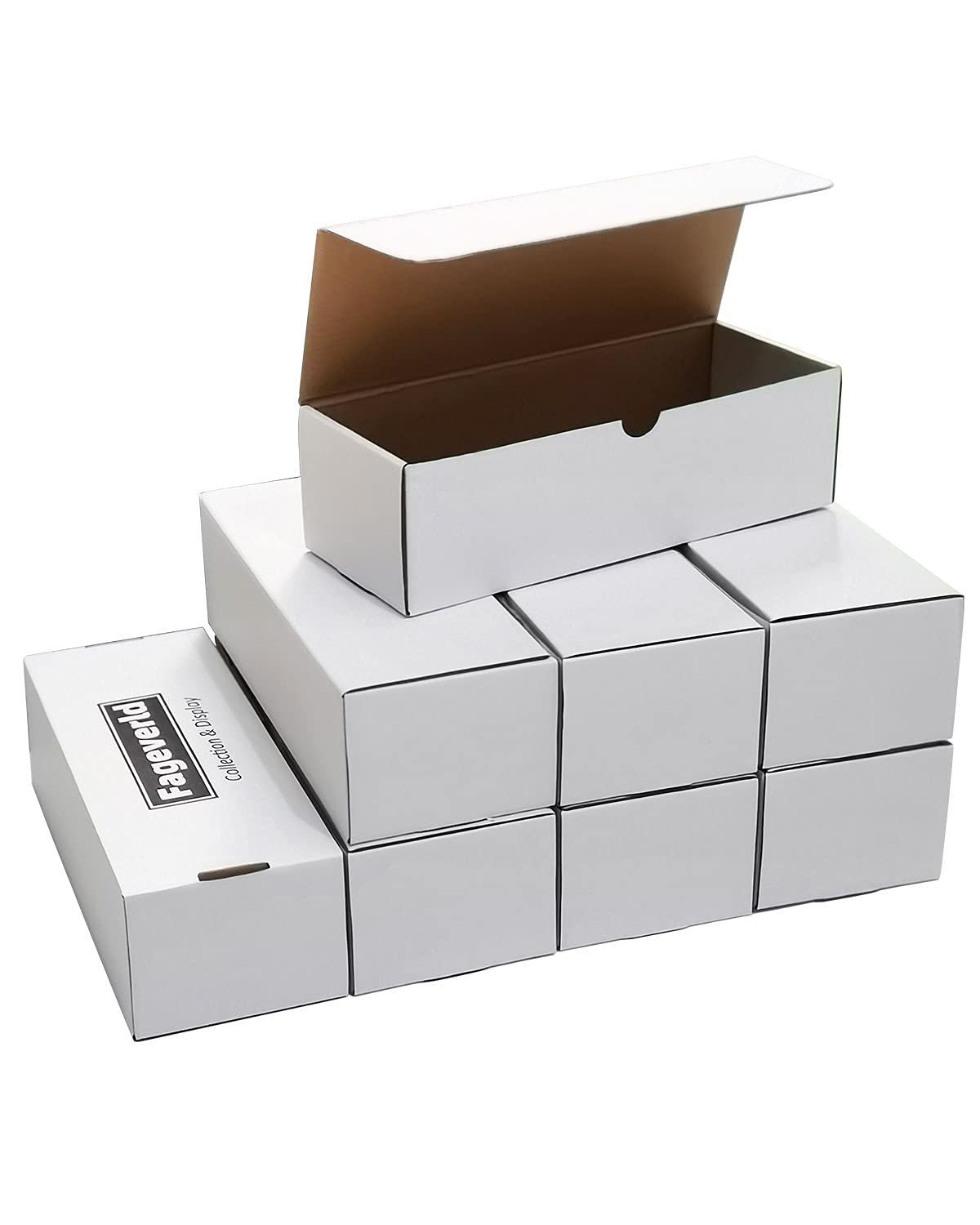 Fageverld top loader storage box front view protects top loaders and keeps cards organized.