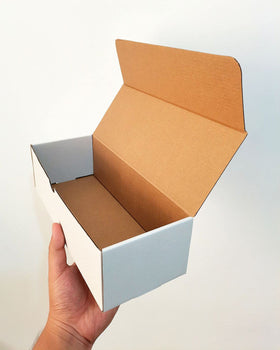 Fageverld top loader storage box side view shows stackable design saving space.