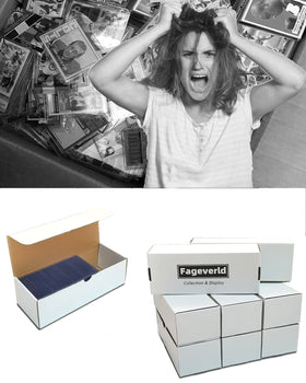 Fageverld top loader storage box stacked demonstrates organized, multi-box storage.
