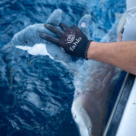 Fahlo Tracking Plush conservation partnerships logo highlights wildlife support.