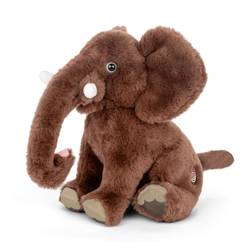 Fahlo elephant tracking plush with 12-inch cuddly design and map access