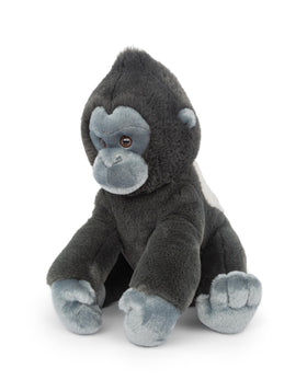 Fahlo tracking plush gorilla with QR code and map for curious learners.