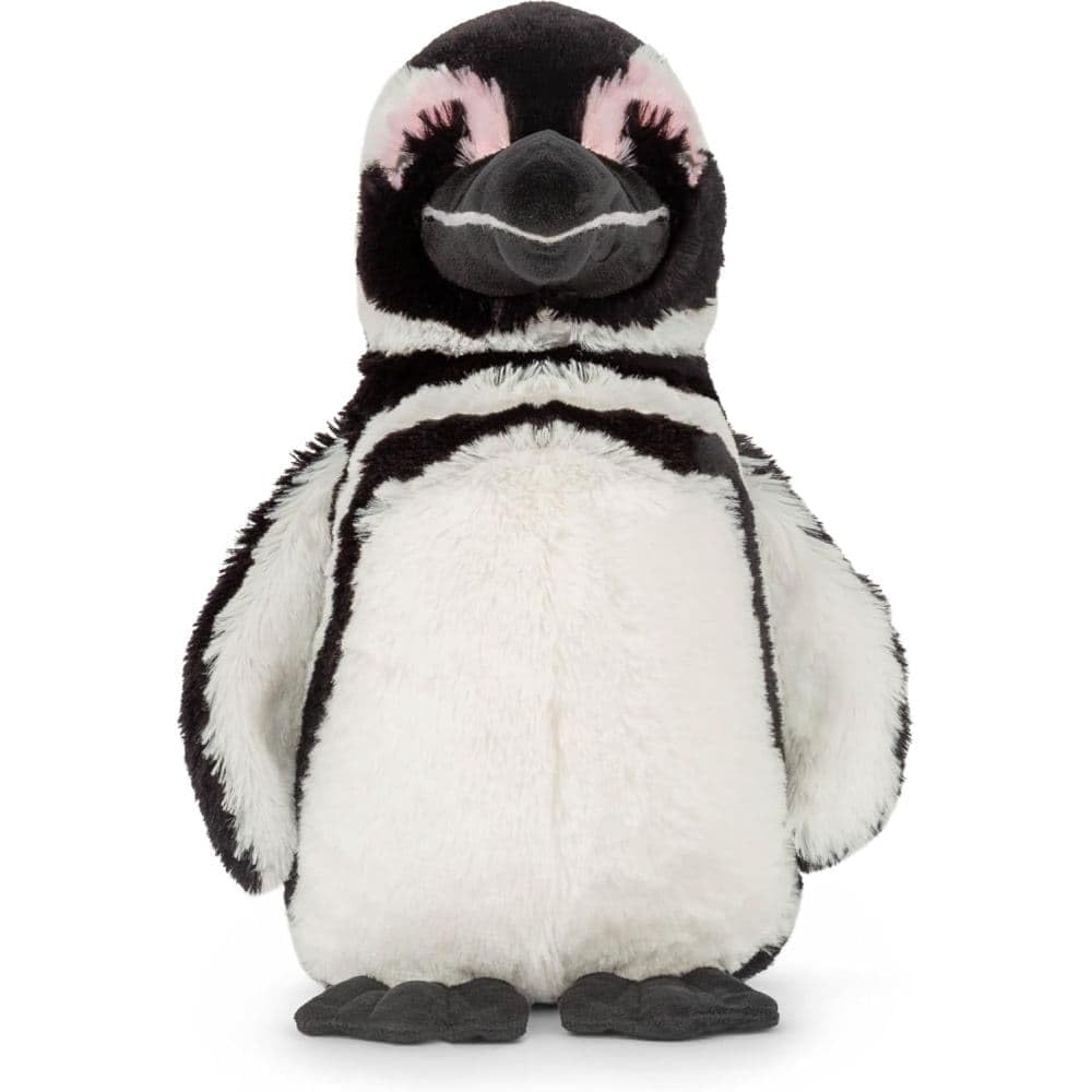 Fahlo Tracking Plush penguin front view with soft eco-friendly fabric.