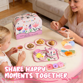Fairy Toona tea party set 3-tier cake stand for delightful dessert display during pretend parties