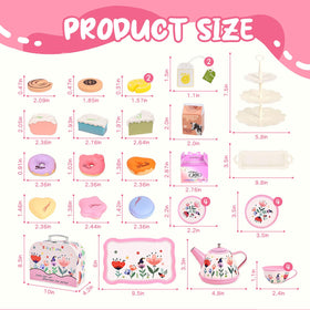 Fairy Toona tea party set serving tray for easy serving during playdates