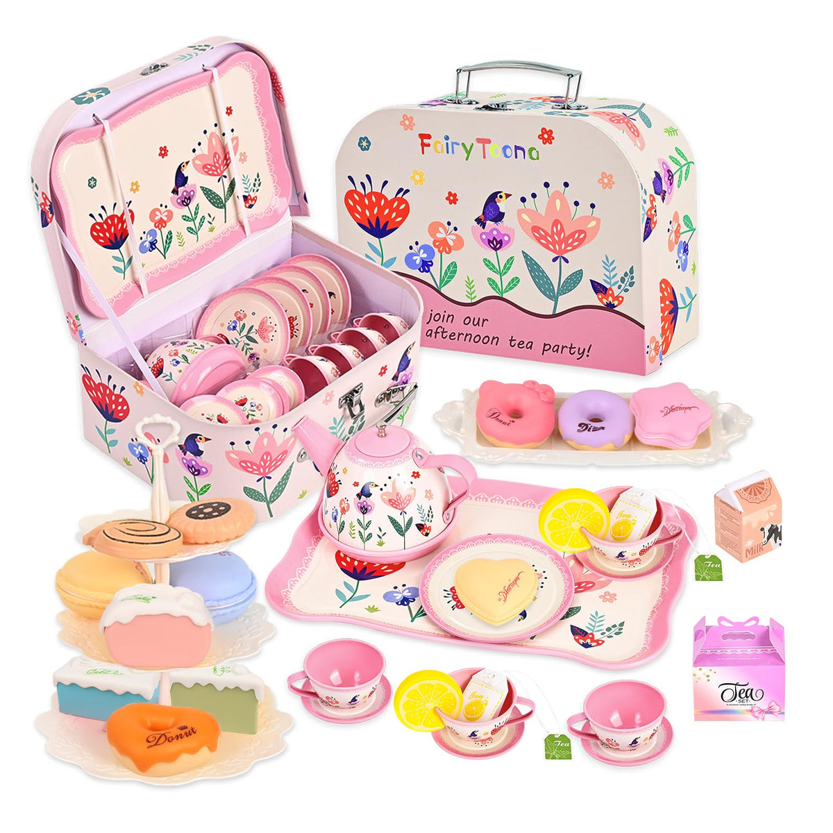 Fairy Toona tea party set teapot ideal for imaginative play and social sharing