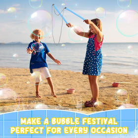 FairySandy blue giant bubble wand perfect for park or beach sessions