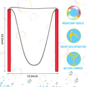 FairySandy giant bubble wands red handle close-up for easy use