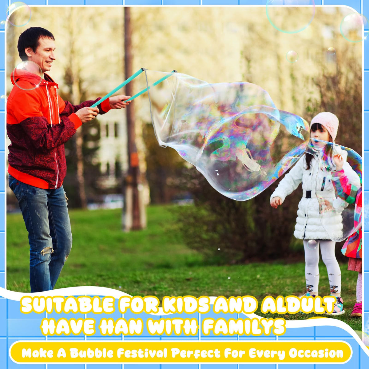 FairySandy red giant bubble wand for vibrant party bubbles