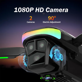 FAKJANK F417PRO camera 1080p with 90° tilt for versatile aerial shots