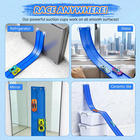 FALDAA durable waterproof track material withstands spills and rough play.