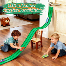 FALDAA track used during bath time for water-friendly play