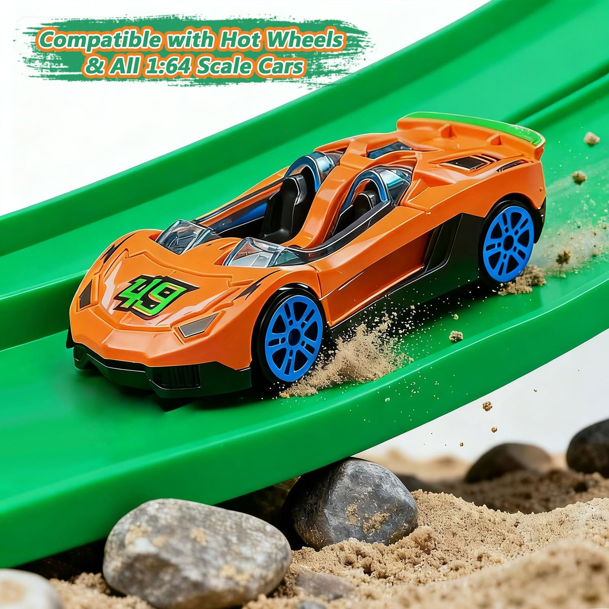 FALDAA six included cars enabling quick multi-car battles