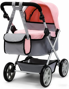 FALVIA stroller with spacious under-seat basket for accessories.