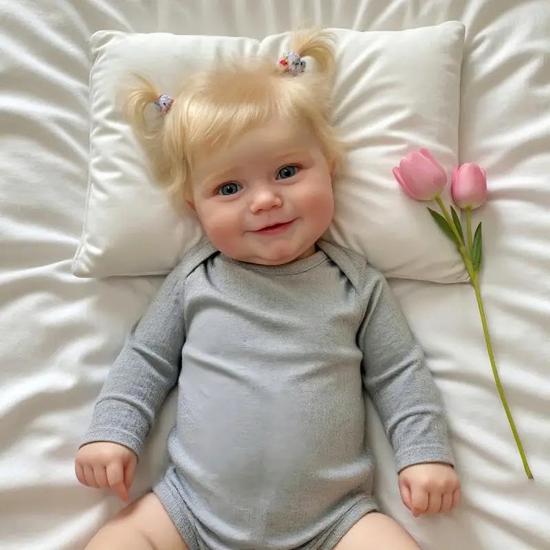 FALVIA Reborn baby doll 20 inch hands detail highlights realistic skin and delicate eyelashes