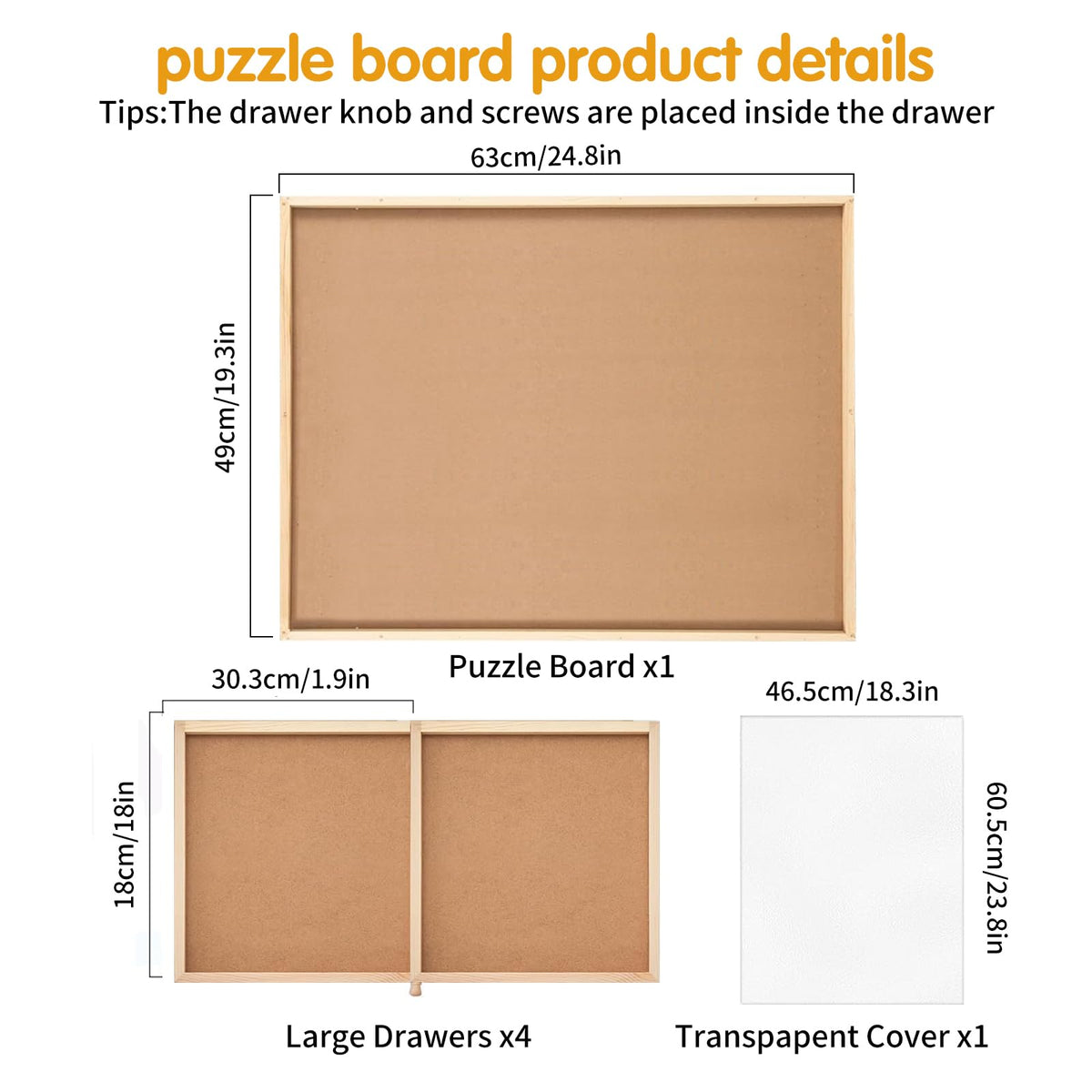 FAMILON puzzle board cover mat protects pieces while you work.