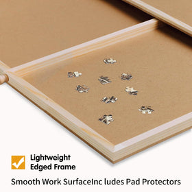FAMILON raised-edge design helps prevent pieces from sliding off.
