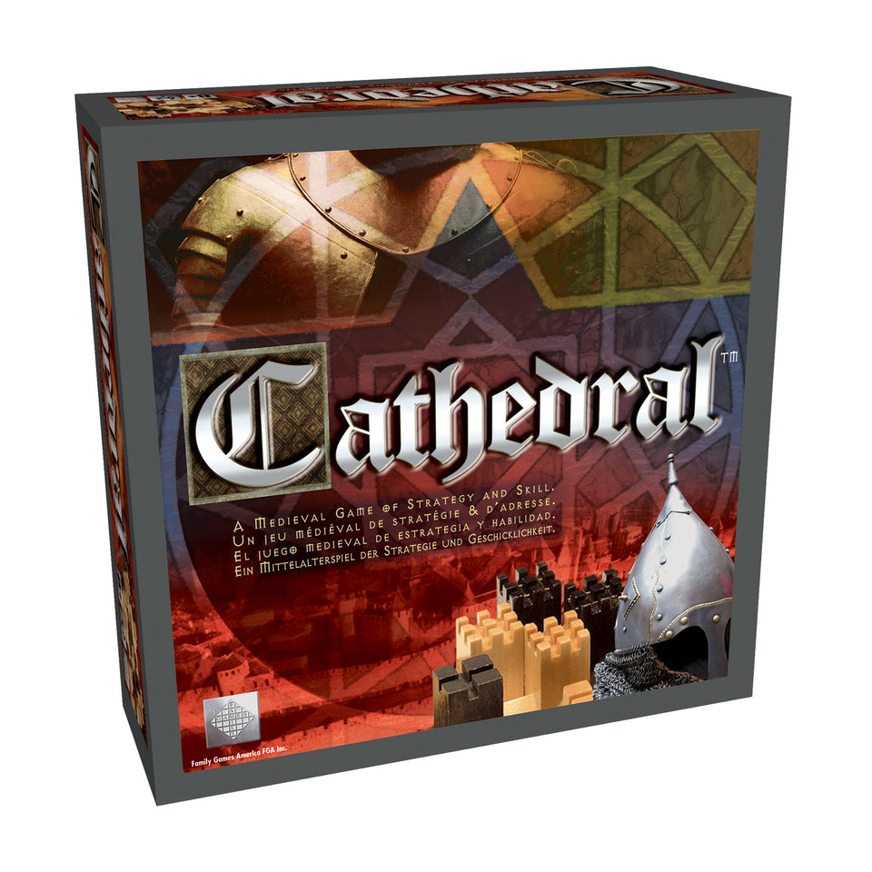 Family Games Cathedral Classic board with hardwood pieces for strategic two-player play