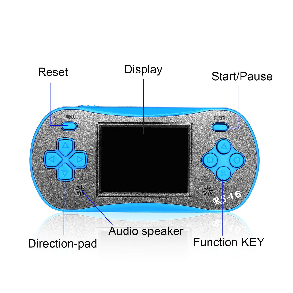 FAMILY POCKET RS16 compact blue shell for kids, easy to carry during travel.